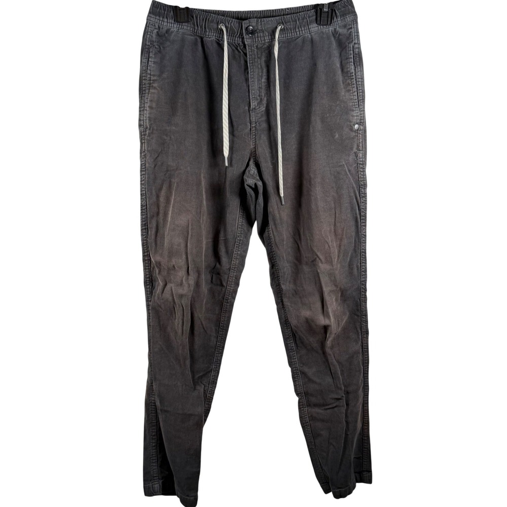 Vuori Mens V440 Corduroy Jogger Pants Charcoal Gray Small